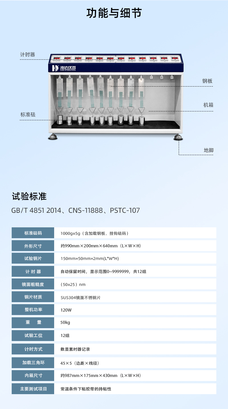 2. HD-C524-12 常溫膠帶保持力試驗儀(12組)_03 2. HD-C524-12 常溫膠帶保持力試驗儀(12組)_03